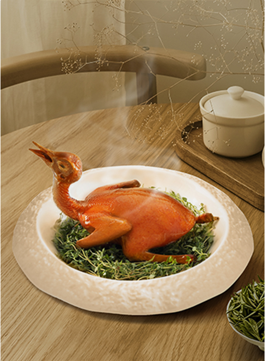 Young Pigeon with 
Chinese Longjin Tea Flavor