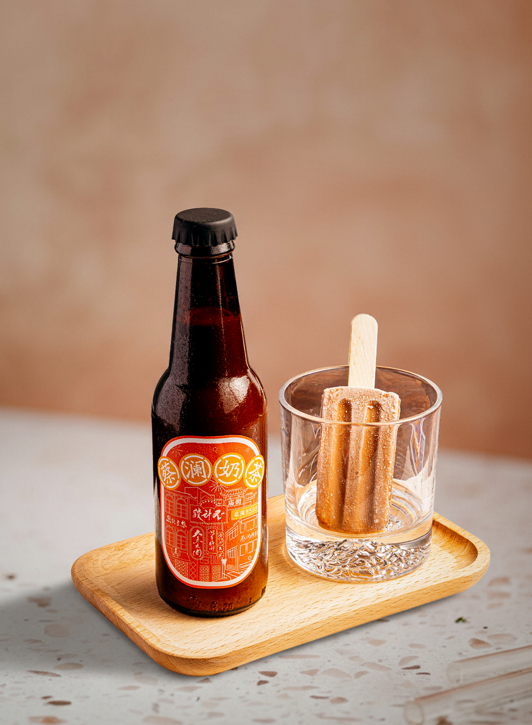 Refreshing Milk 
Tea with Popsicle