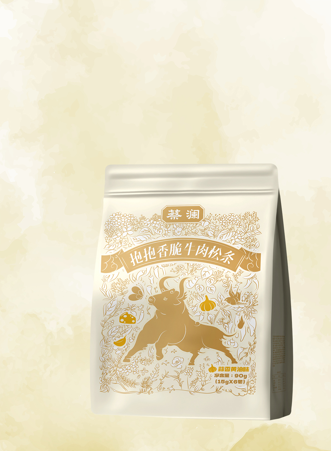 Bao Bao Crispy Beef Floss 
Strips（Garlic Butter flavour）