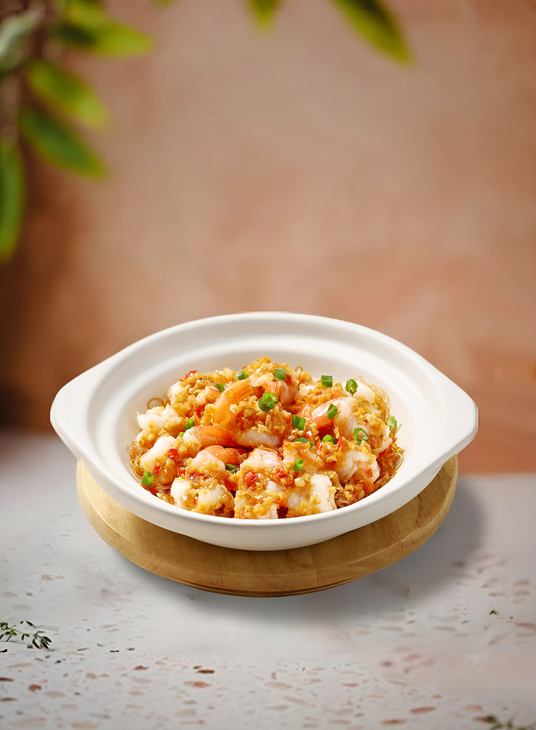 Shrimp and Rice 
Noodle Clay Pot