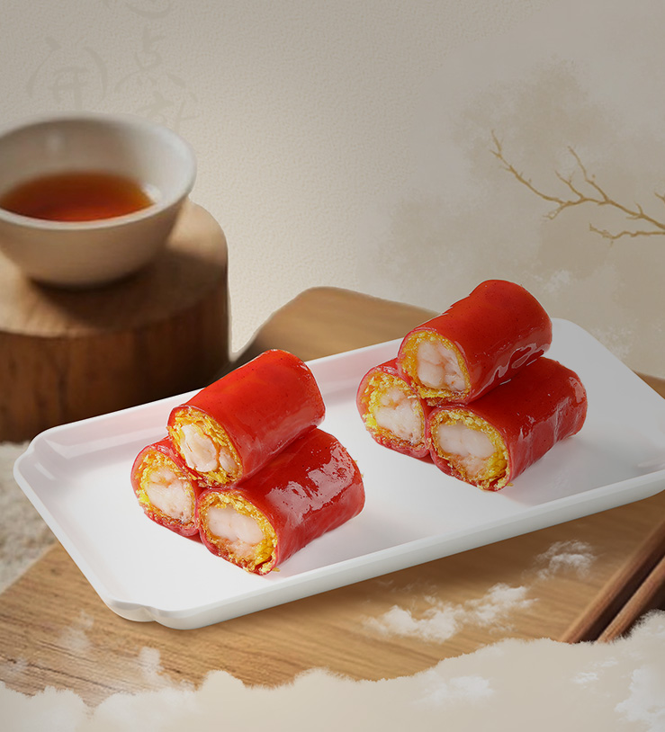 Sautéed Rice Roll with Shrimp